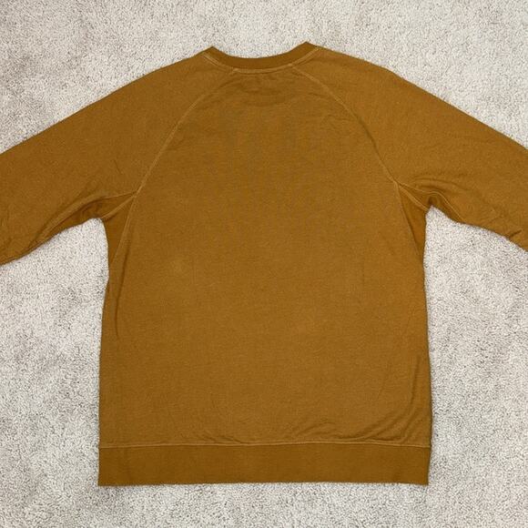 Alpine Design Mustard Yellow Crewneck Long Sleeve Sweater Men's Medium - Picture 5 of 6